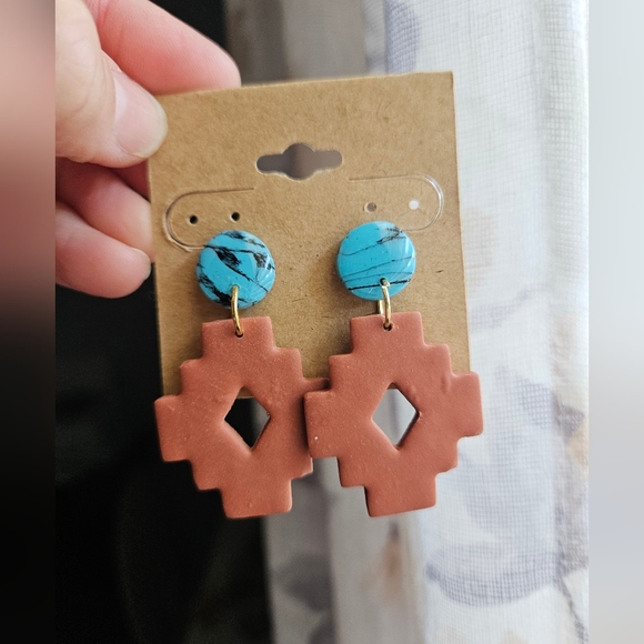 Handmade Polymer Clay Earrings - Picture 1 of 4
